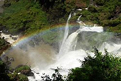 Granica Argentyny i Brazylii Wodospady Iguacu.