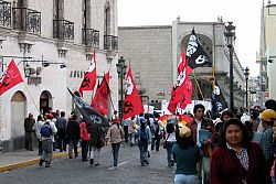  Arequipa... Niedzielna demonstracja.