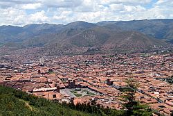  Cusco. Widok z twierdzy na miasto.
