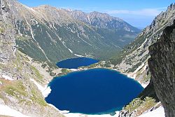 ... ze szlaku na Rysy 2499 m. Czrny Staw i Morskie oko ....